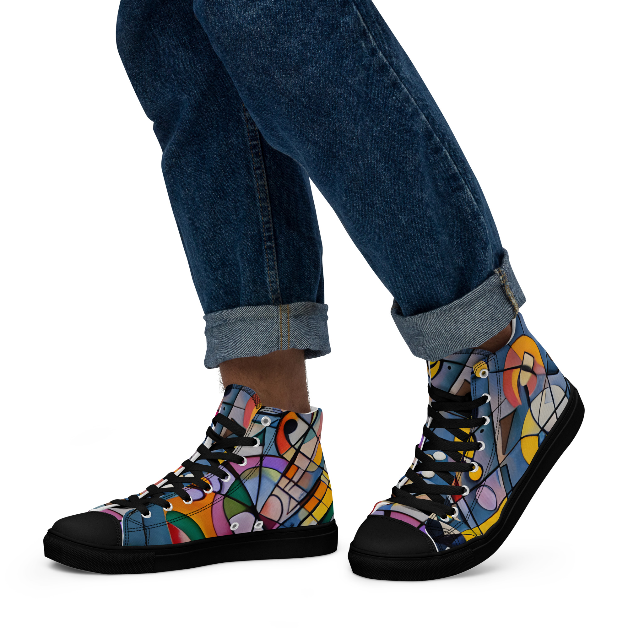Men’s high top canvas shoes - Image 2