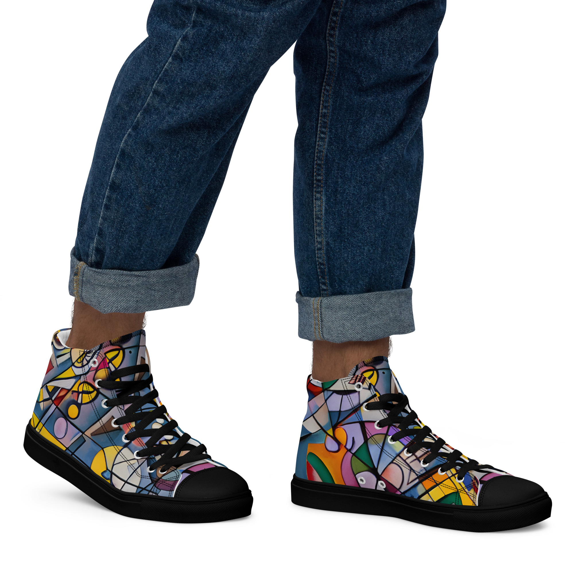 Men’s high top canvas shoes - Image 3