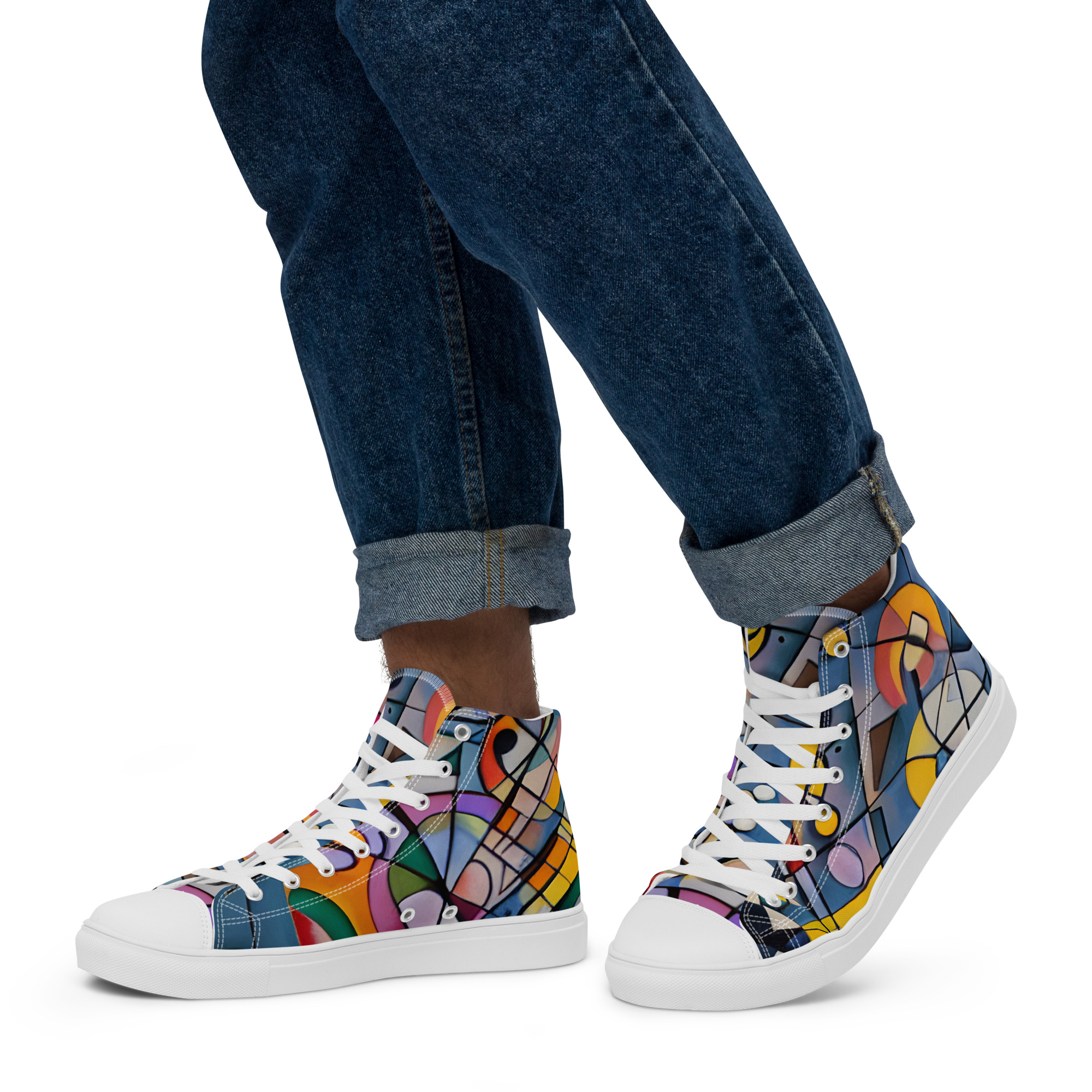 Men’s high top canvas shoes - Image 4